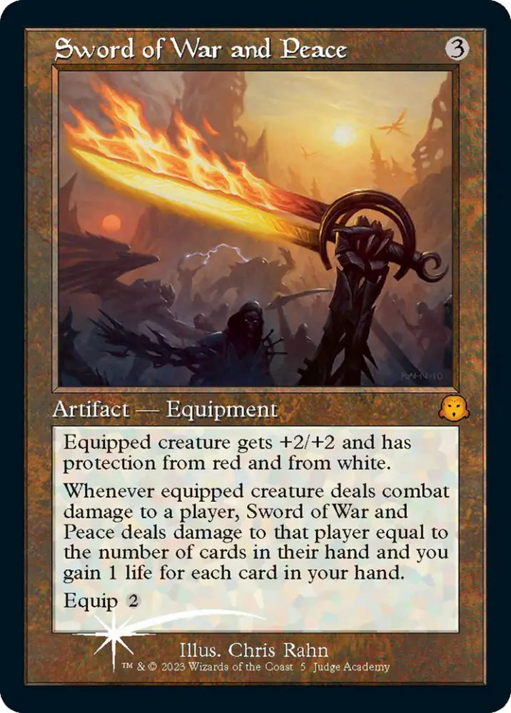 Sword of War and Peace (Retro) [Judge Gift Cards 2023] - MTG Single