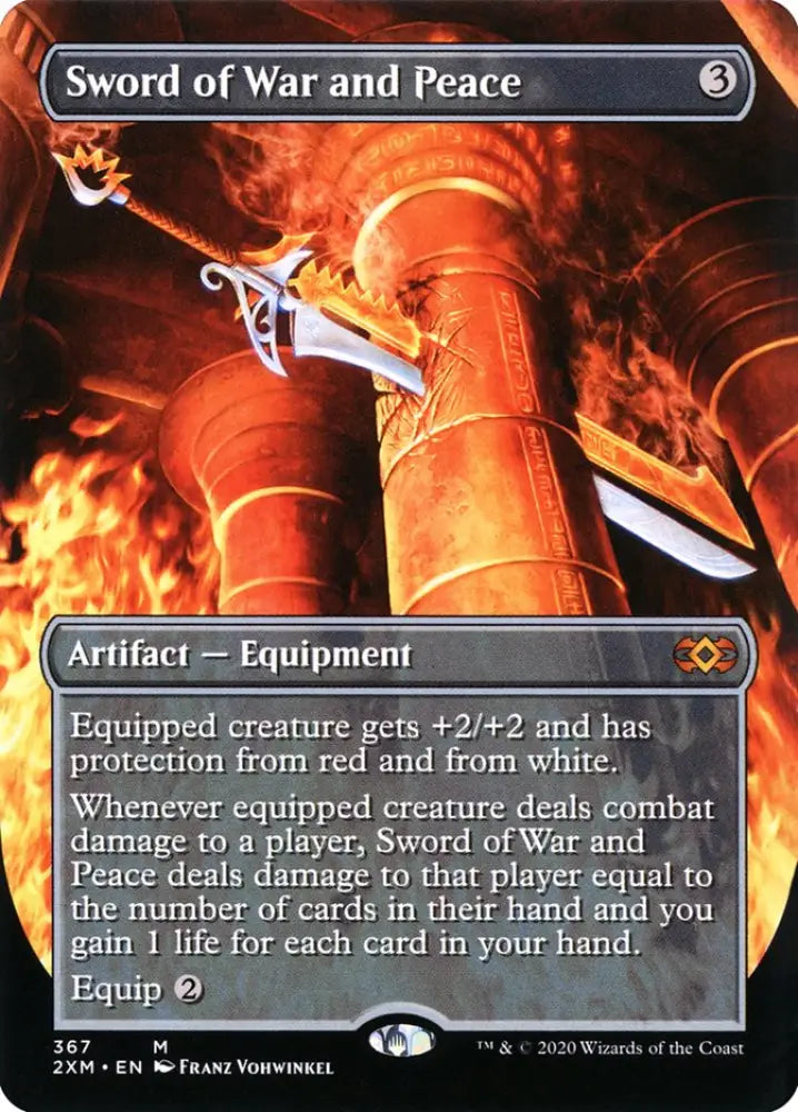 Sword of War and Peace (Toppers) [Double Masters] - MTG Single