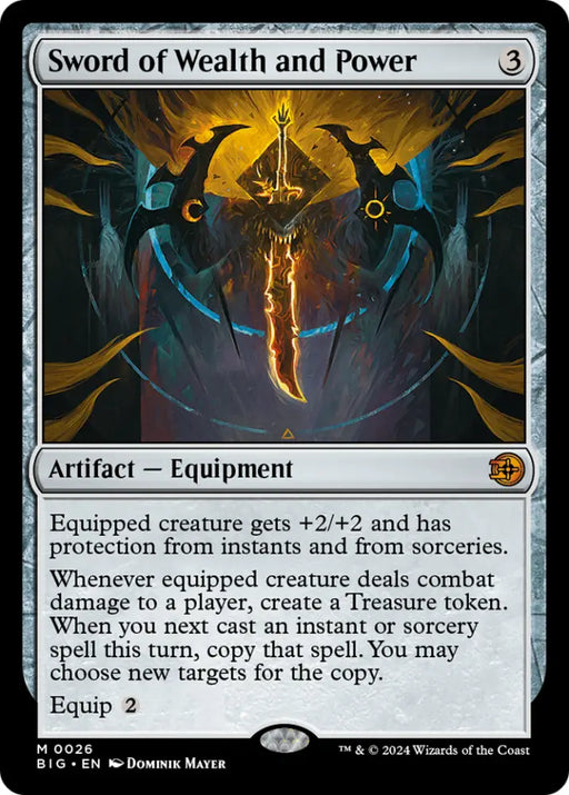Sword of Wealth and Power [Outlaws of Thunder Junction: The Big Score] - MTG Single