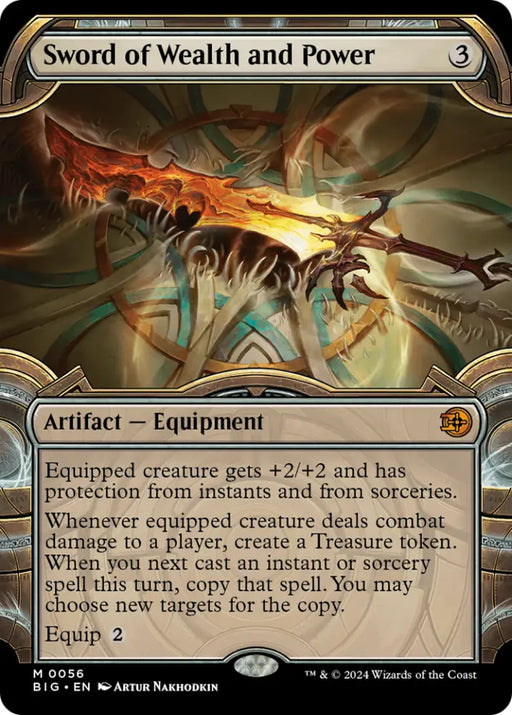 Sword of Wealth and Power (Showcase) [Outlaws of Thunder Junction: The Big Score] - MTG Single