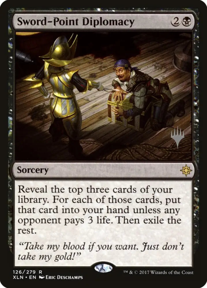 Sword-Point Diplomacy (Promo Pack) [Ixalan Promos] - MTG Single