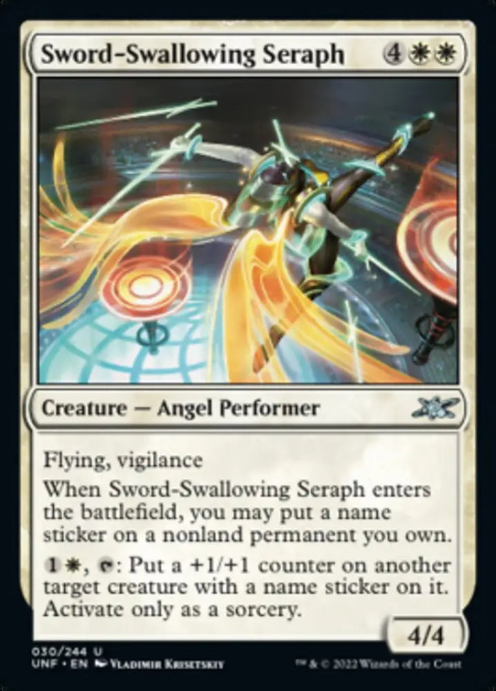Sword-Swallowing Seraph [Unfinity] - MTG Single