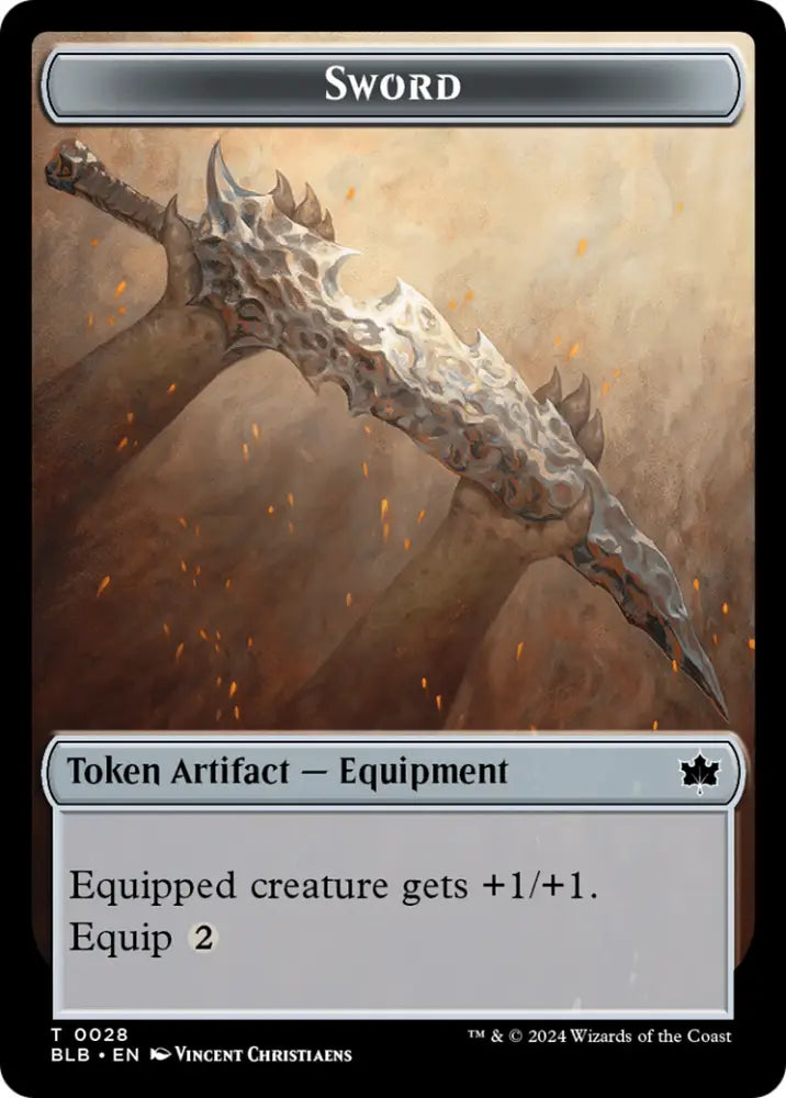 Sword Token [Bloomburrow Tokens] - MTG Single