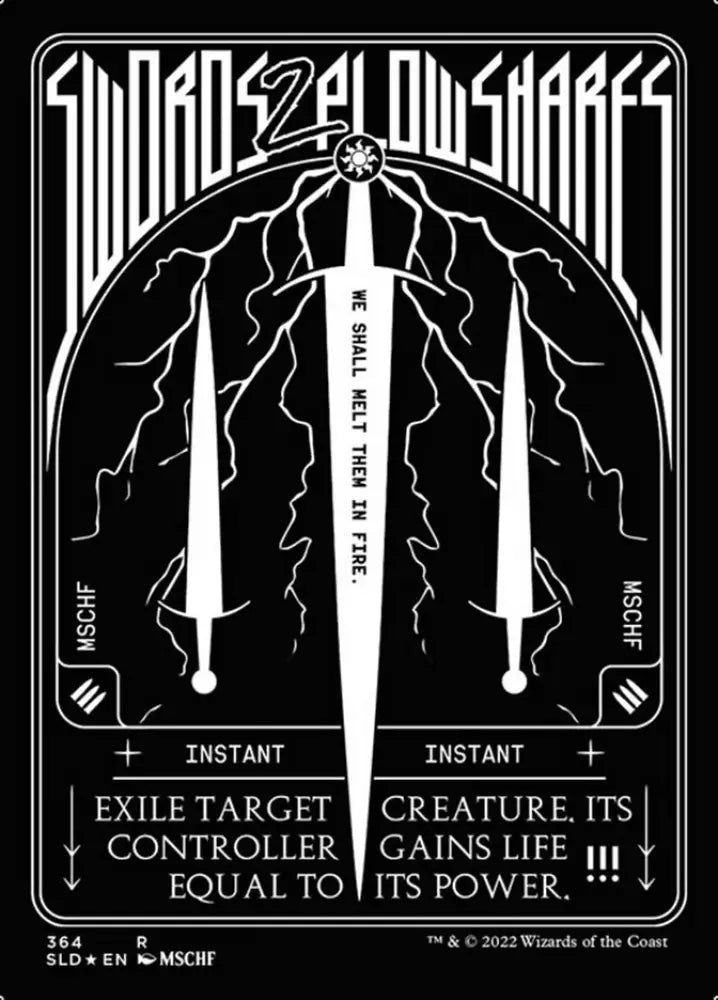 Swords to Plowshares (364) (Foil Etched) [Secret Lair Drop Series] - MTG Single