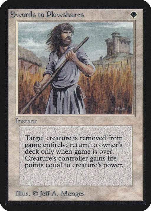 Swords to Plowshares [Alpha Edition] - MTG Single