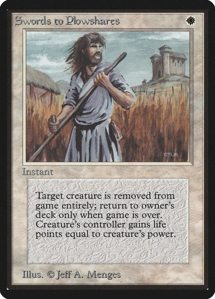 Swords to Plowshares [Beta Edition] - MTG Single