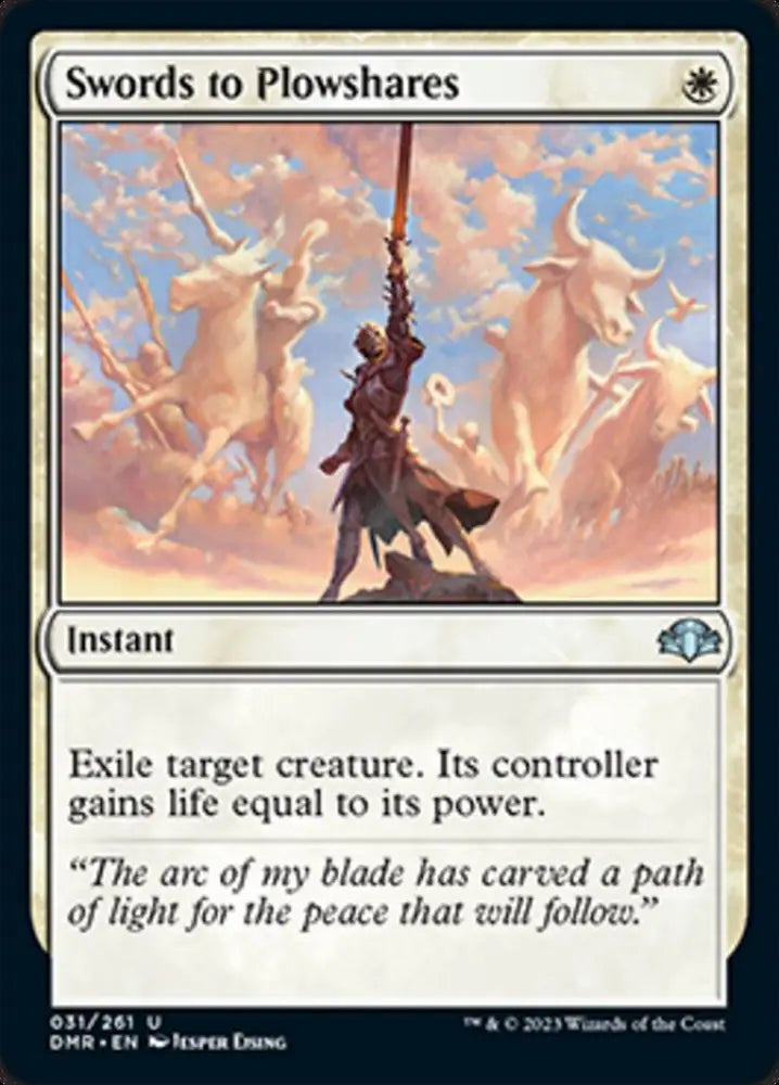 Swords to Plowshares [Dominaria Remastered] - MTG Single