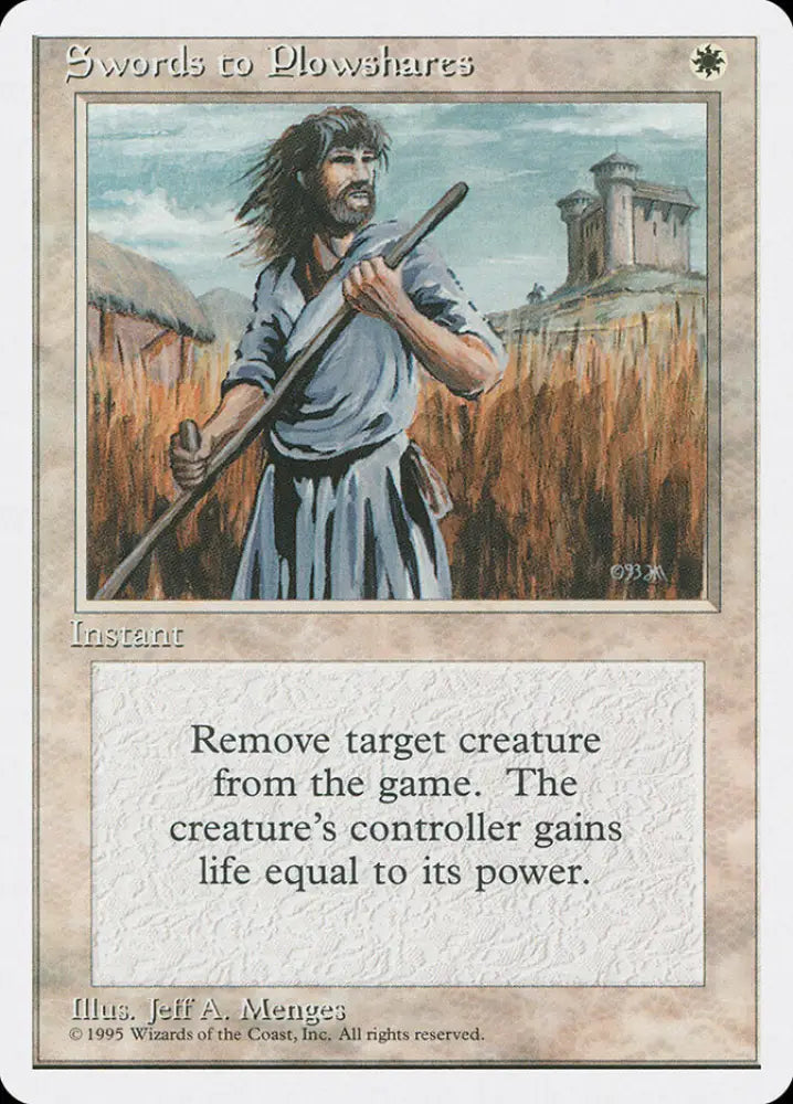 Swords to Plowshares [Fourth Edition] - MTG Single