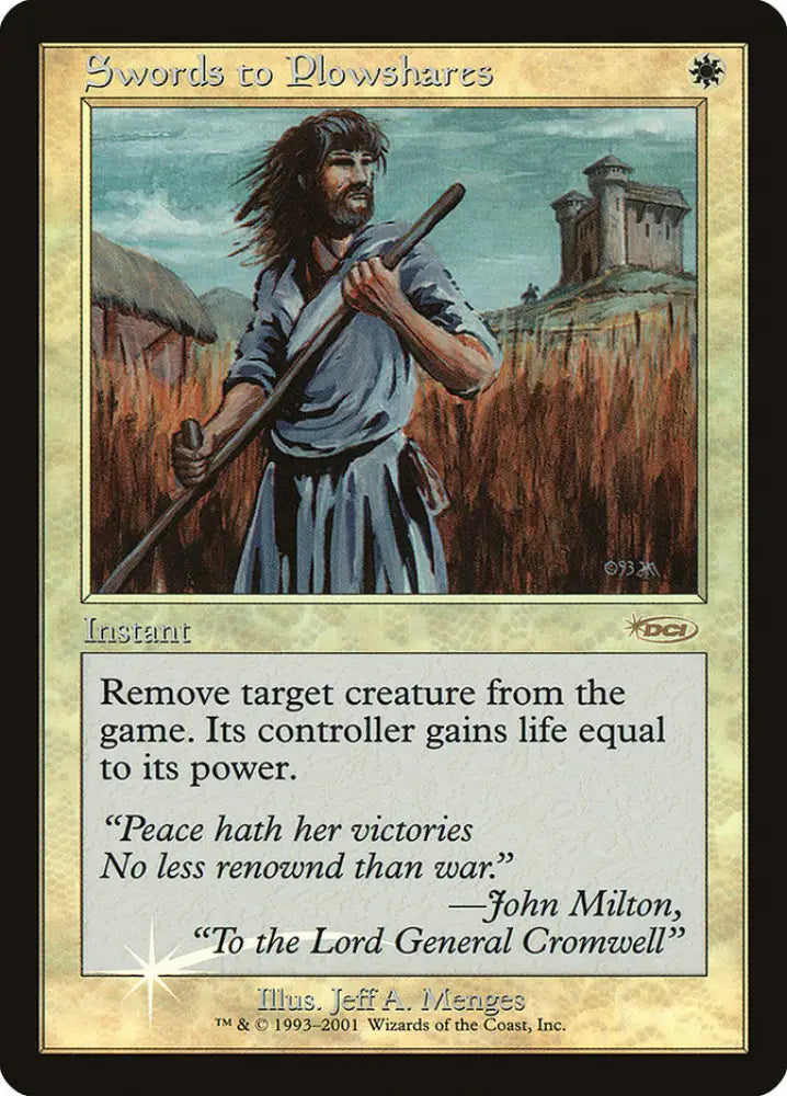 Swords to Plowshares [Friday Night Magic 2001] - MTG Single