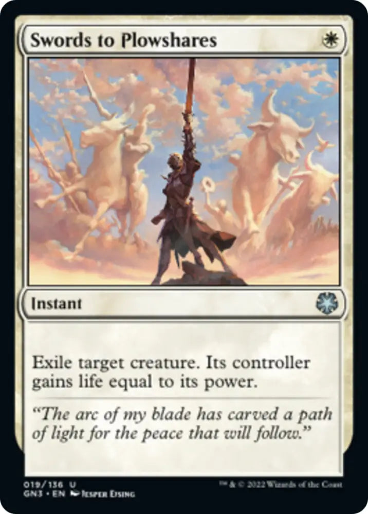 Swords to Plowshares [Game Night: Free-for-All] - MTG Single
