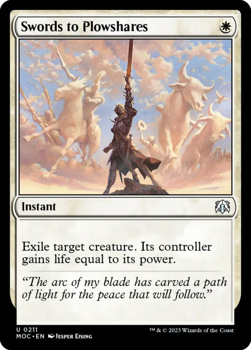Swords to Plowshares [March of the Machine Commander] - MTG Single