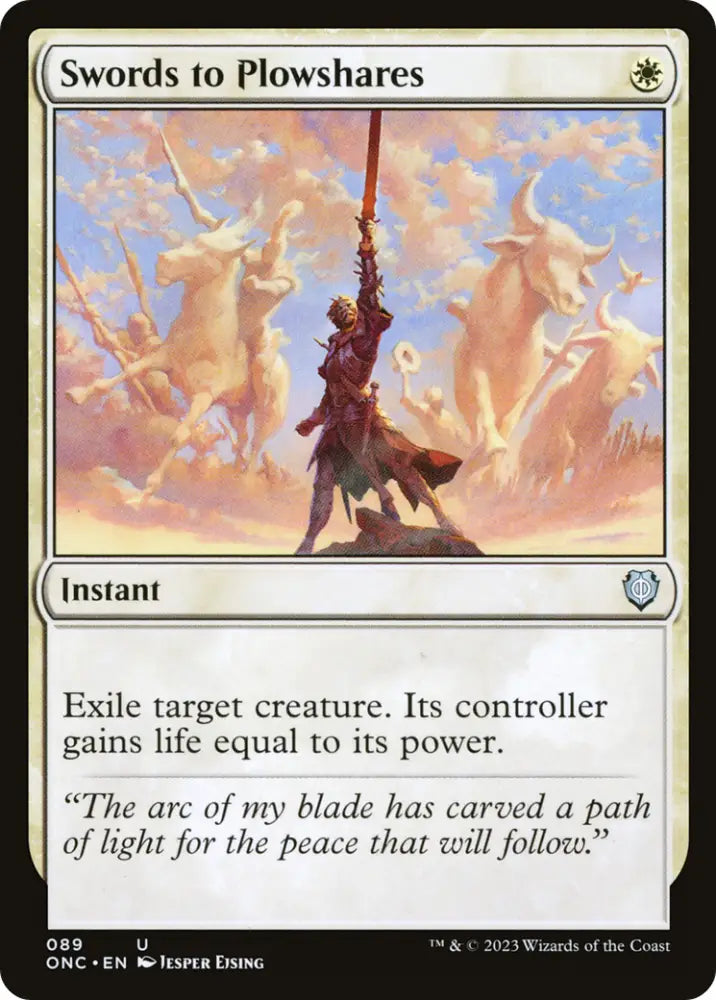 Swords to Plowshares [Phyrexia: All Will Be One Commander] - MTG Single