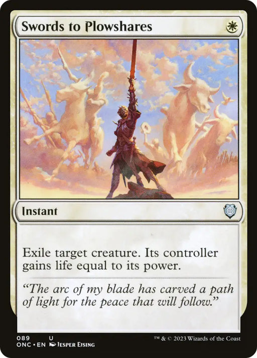 Swords to Plowshares [Phyrexia: All Will Be One Commander] - MTG Single