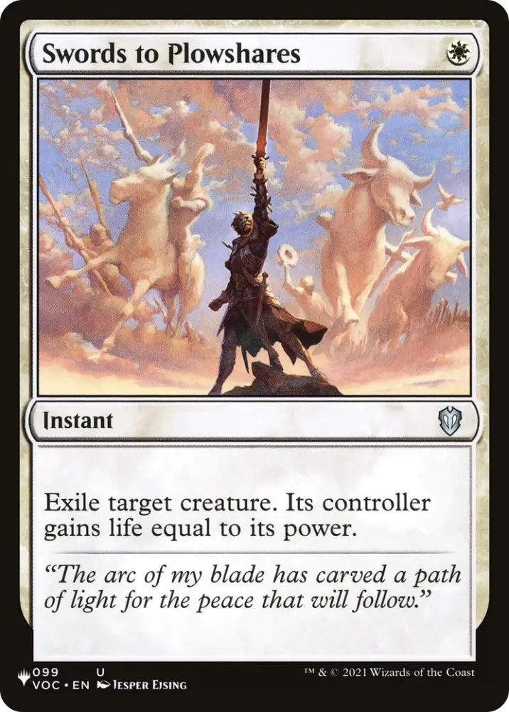 Swords to Plowshares [Secret Lair: Angels] - MTG Single