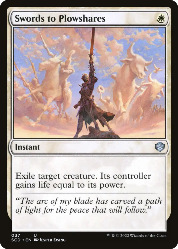 Swords to Plowshares [Starter Commander Decks] - MTG Single