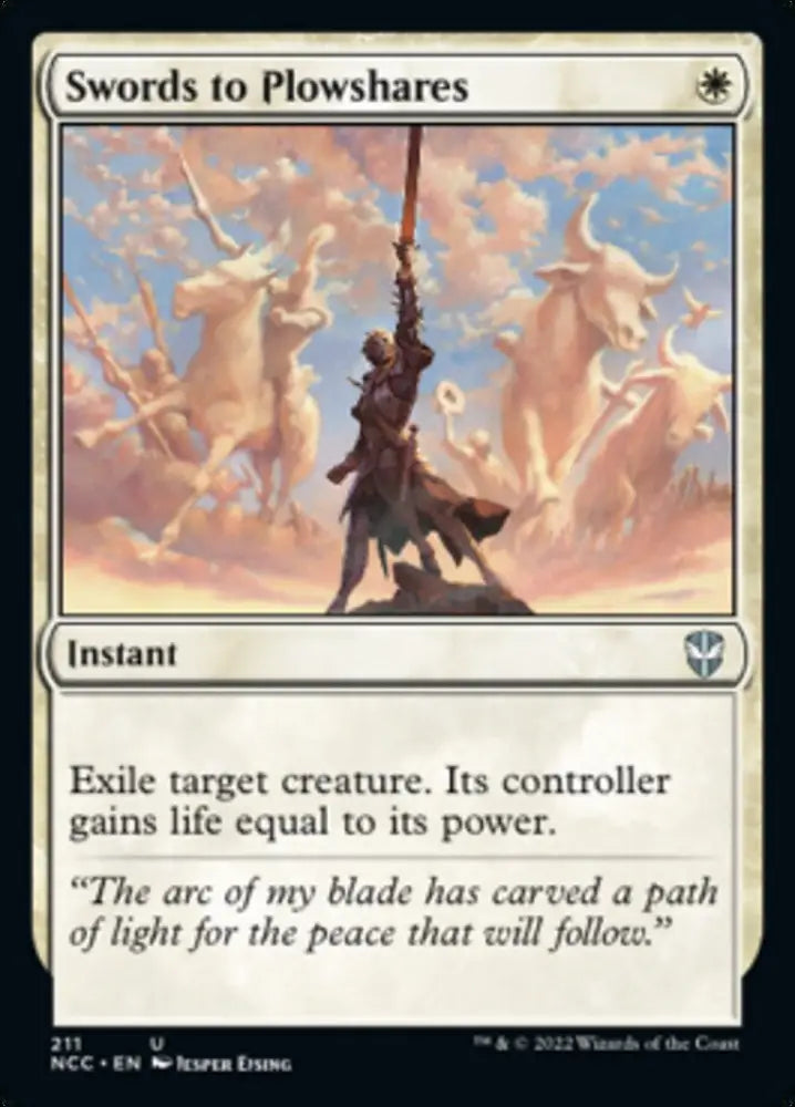 Swords to Plowshares [Streets of New Capenna Commander] - MTG Single
