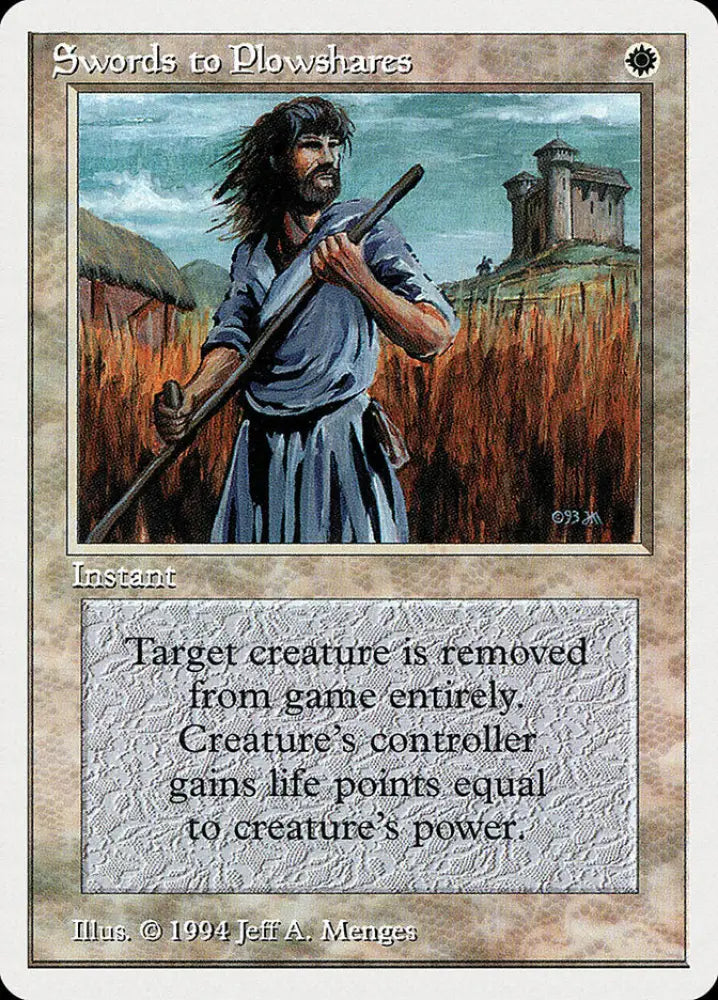 Swords to Plowshares [Summer Magic / Edgar] - MTG Single
