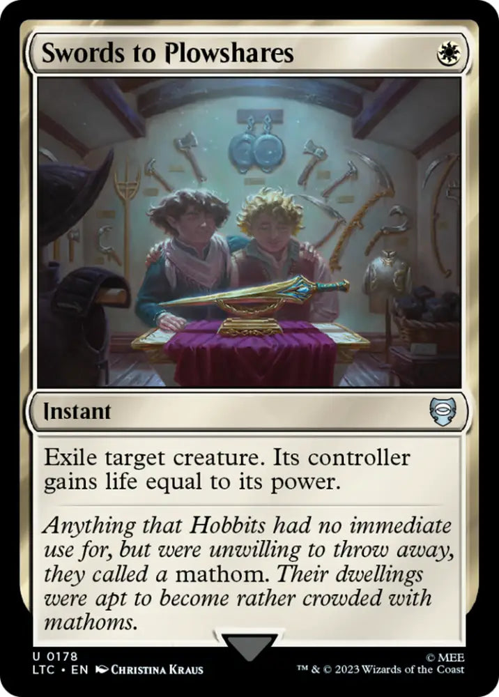 Swords to Plowshares [The Lord of the Rings: Tales of Middle-Earth Commander] - MTG Single