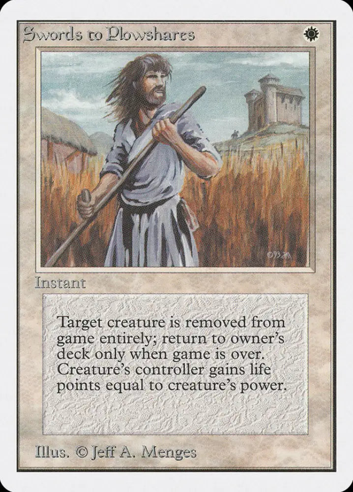 Swords to Plowshares [Unlimited Edition] - MTG Single