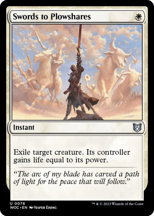 Swords to Plowshares [Wilds of Eldraine Commander] - MTG Single