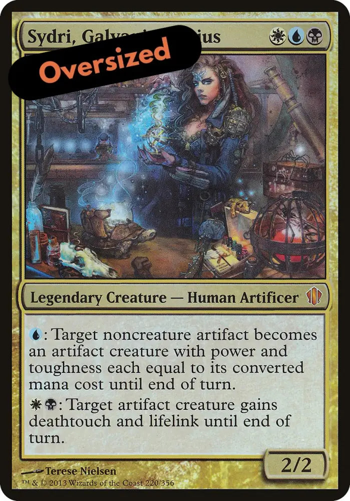 Sydri Galvanic Genius (Oversized) [Commander 2013 Oversized] - MTG Single
