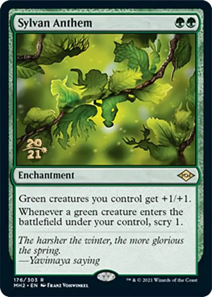 Sylvan Anthem [Modern Horizons 2 Prerelease Promos] - MTG Single