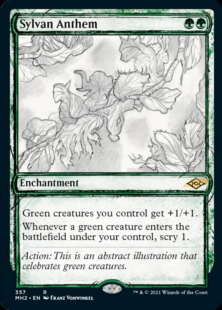 Sylvan Anthem (Sketch) [Modern Horizons 2] - MTG Single