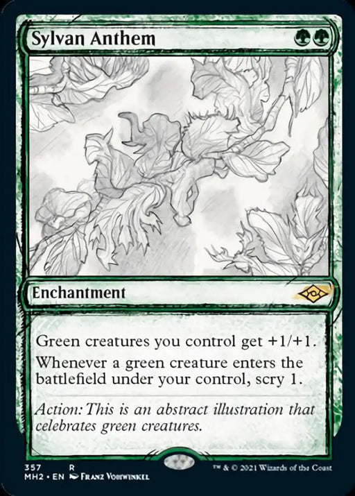 Sylvan Anthem (Sketch) [Modern Horizons 2] - MTG Single