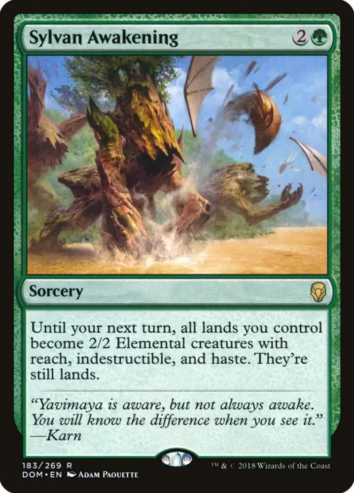 Sylvan Awakening [Dominaria] - MTG Single
