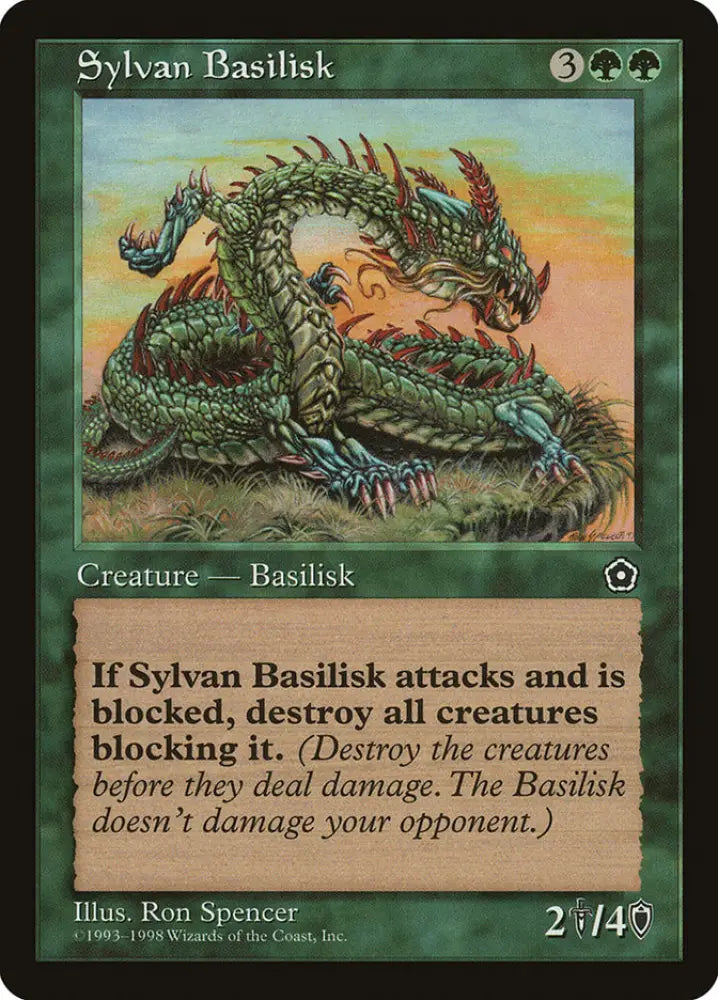 Sylvan Basilisk [Portal Second Age] - MTG Single