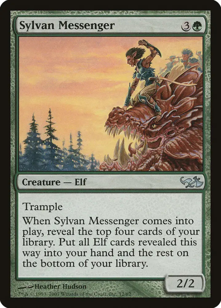 Sylvan Messenger [Duel Decks: Elves vs. Goblins] - MTG Single