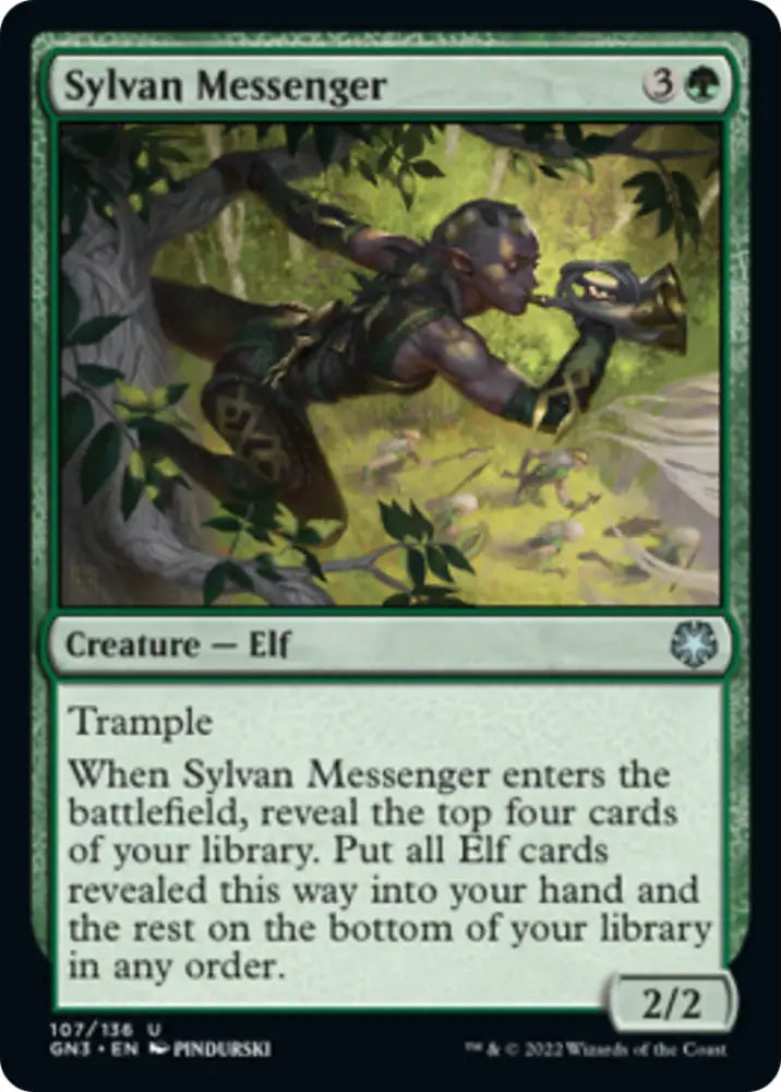 Sylvan Messenger [Game Night: Free-for-All] - MTG Single