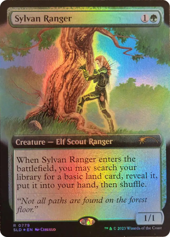 Sylvan Ranger (Extended Art) [Secret Lair Drop Series] - MTG Single