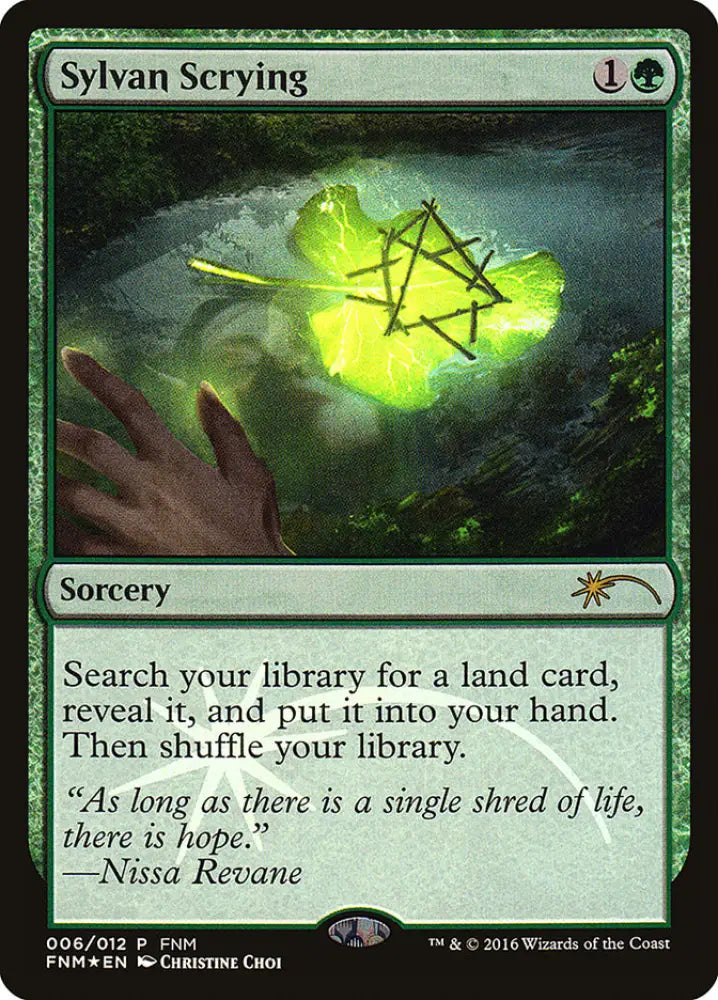 Sylvan Scrying [Friday Night Magic 2016] - MTG Single