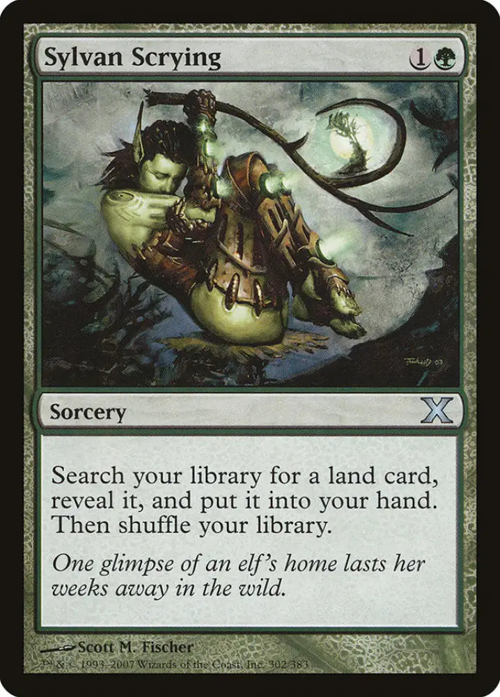 Sylvan Scrying [Tenth Edition] - MTG Single