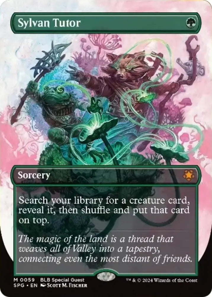 Sylvan Tutor (Borderless) [Bloomburrow Special Guests] - MTG Single