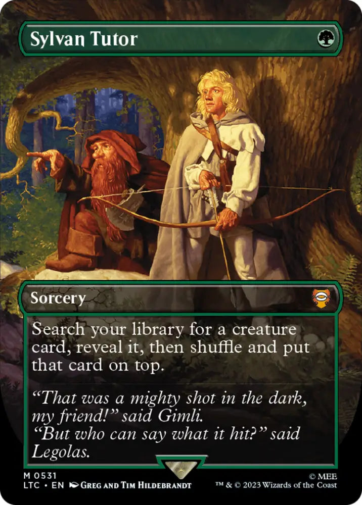 Sylvan Tutor (Borderless) [The Lord of the Rings: Tales of Middle-Earth Commander] - MTG Single