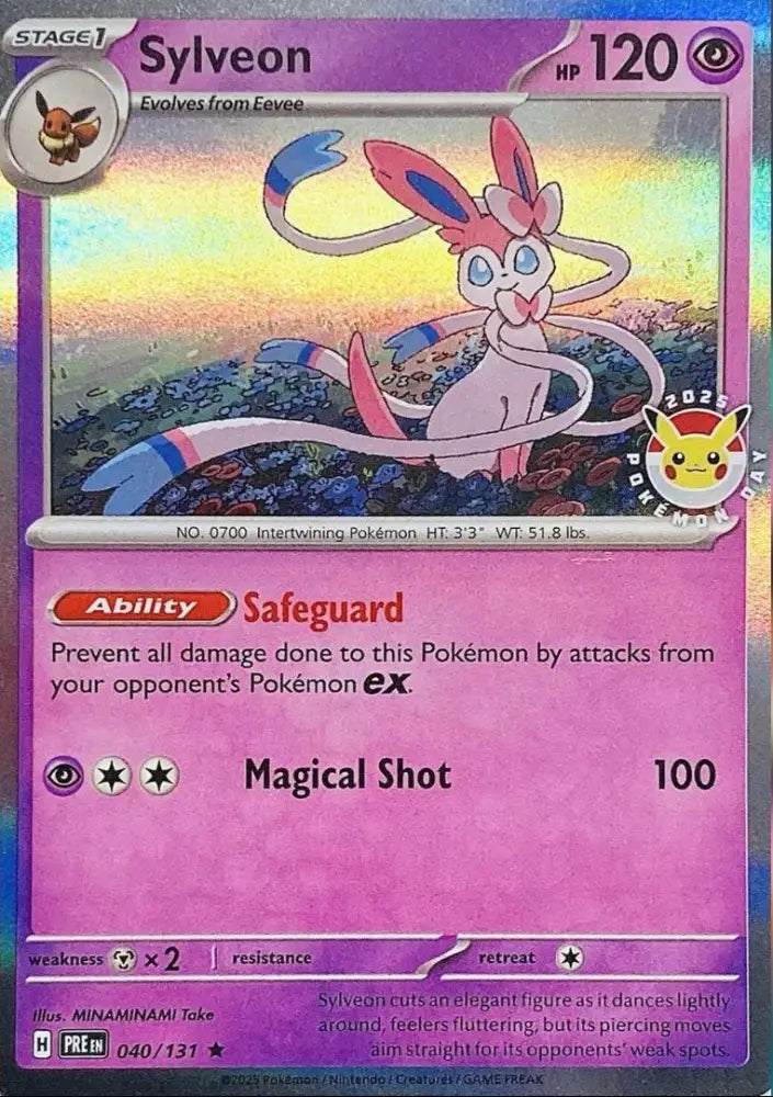 Sylveon (040/131) (Pokemon Day) [Scarlet & Violet: Prismatic Evolutions] - Pokemon Single