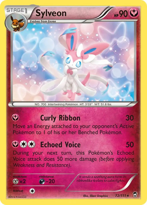 Sylveon (72/111) (Theme Deck Exclusive) [XY: Furious Fists] - Pokemon Single