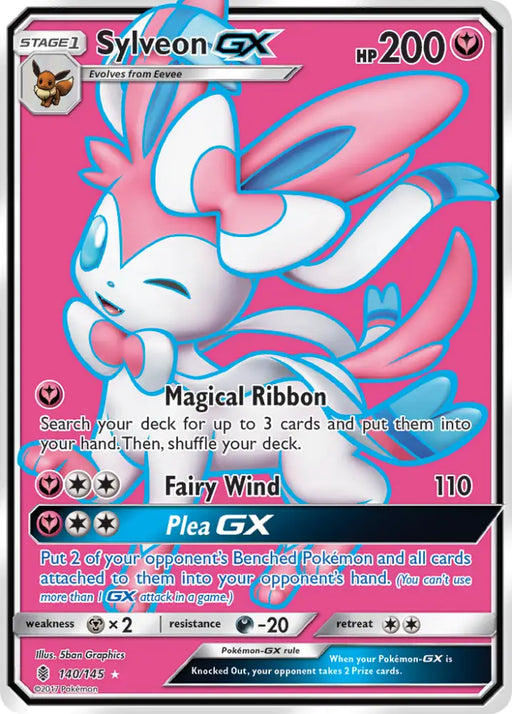Sylveon GX (140/145) [Sun & Moon: Guardians Rising] - Pokemon Single