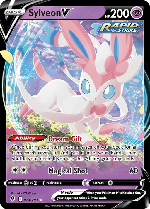 Sylveon V (074/203) [Sword & Shield: Evolving Skies] - Pokemon Single