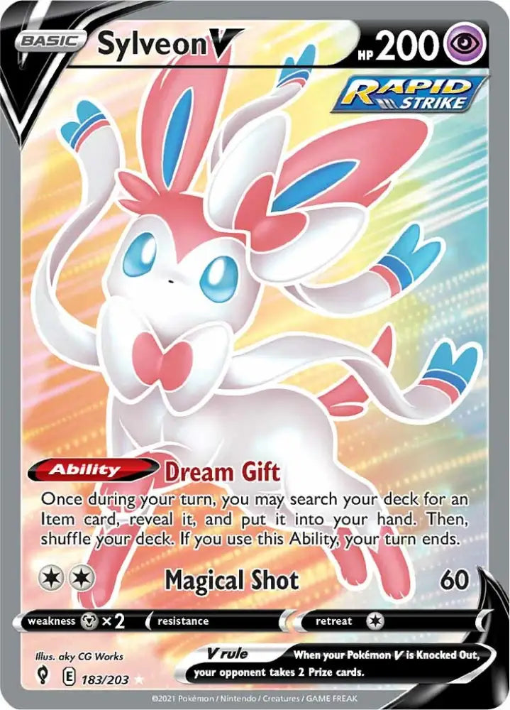 Sylveon V (183/203) [Sword & Shield: Evolving Skies] - Pokemon Single