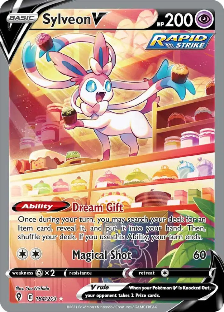Sylveon V (184/203) [Sword & Shield: Evolving Skies] - Pokemon Single