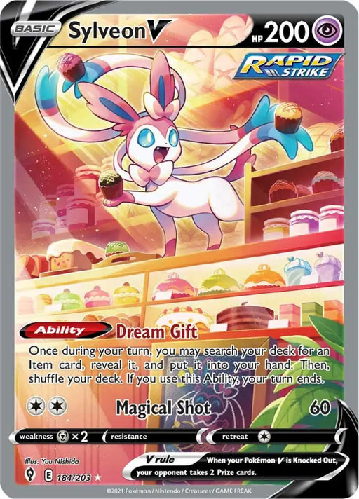 Sylveon V (184/203) [Sword & Shield: Evolving Skies] - Pokemon Single
