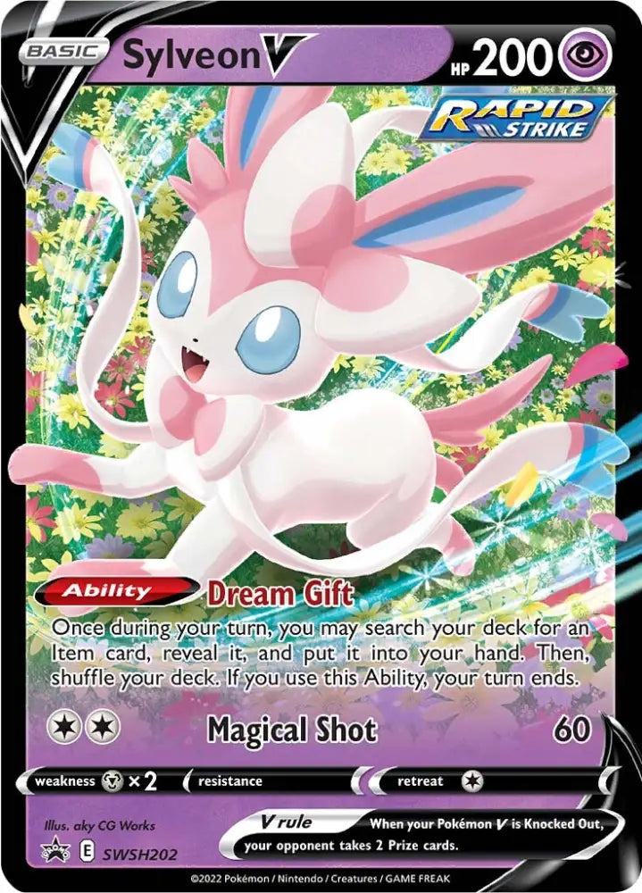 Sylveon V (SWSH202) [Sword & Shield: Black Star Promos] - Pokemon Single