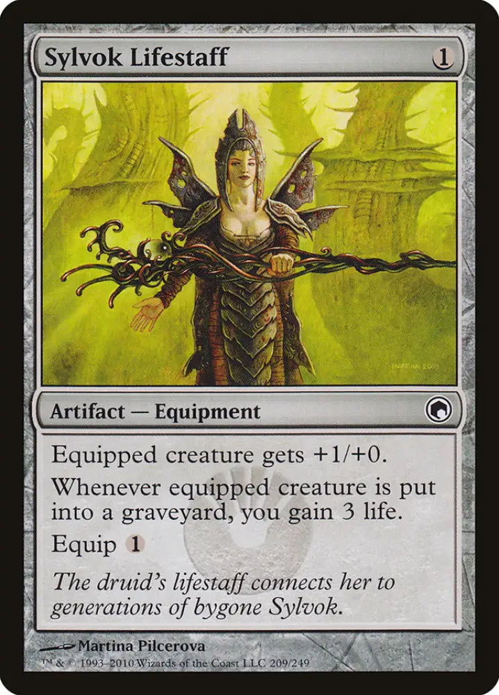 Sylvok Lifestaff [Scars of Mirrodin] - MTG Single