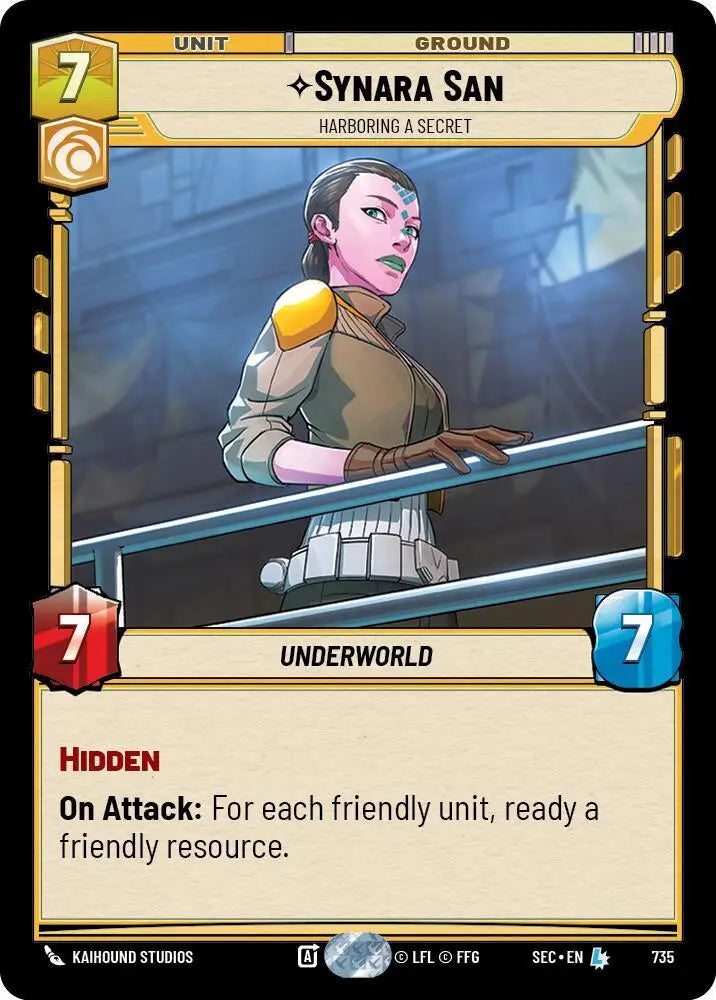 Synara San - Harboring a Secret (Foil) (735) [Secrets of Power]