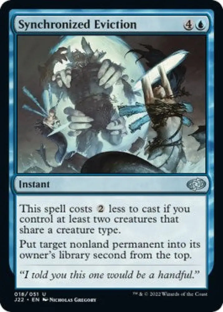 Synchronized Eviction [Jumpstart 2022] - MTG Single