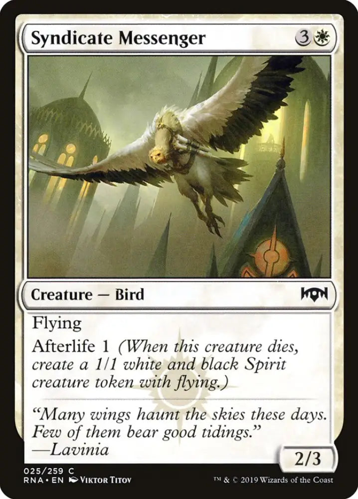 Syndicate Messenger [Ravnica Allegiance] - MTG Single