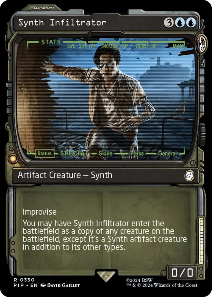 Synth Infiltrator (Showcase) [Fallout] - MTG Single